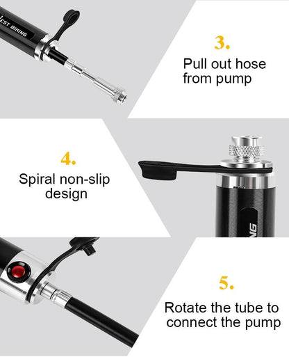 Skorter | Bike Pump - Mini Bike Pump - Hand Bike Pump