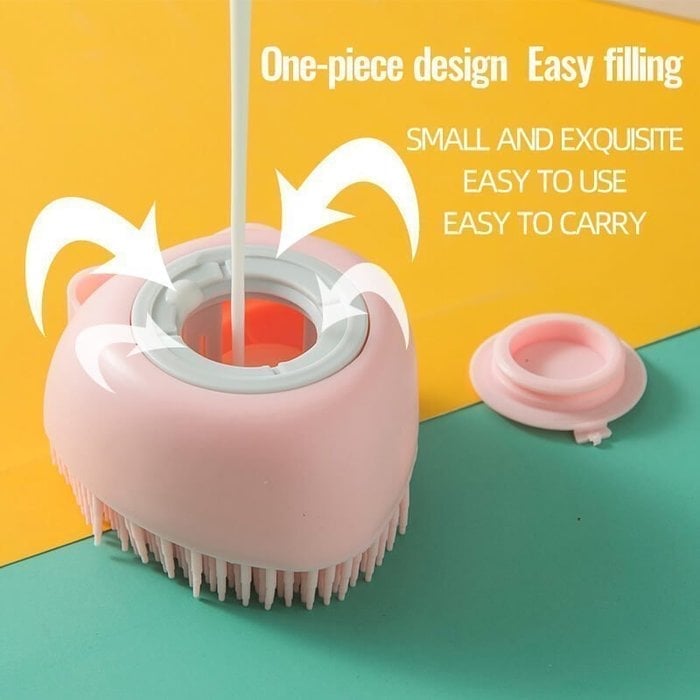 Skorter | Bathroom Pet Bath Brush Massage Soft Silicone Comb Pet