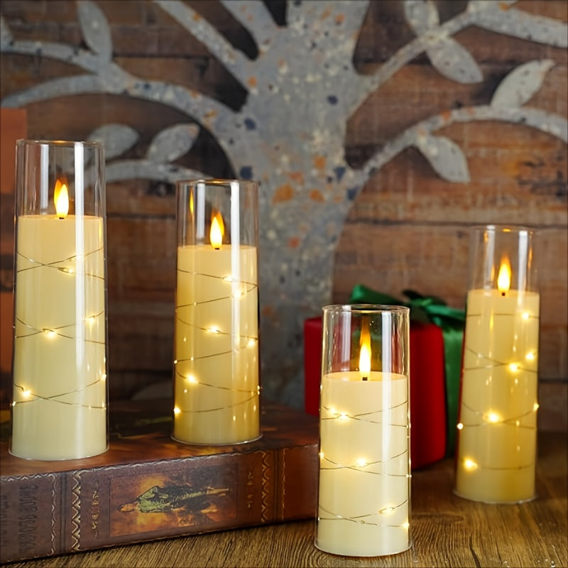 Skorter | 3-piece Romantic LED lights with Remote Control - Adjustable Brightness and Timer Function, Ideal for Parties, Weddings and Hotel Decoration