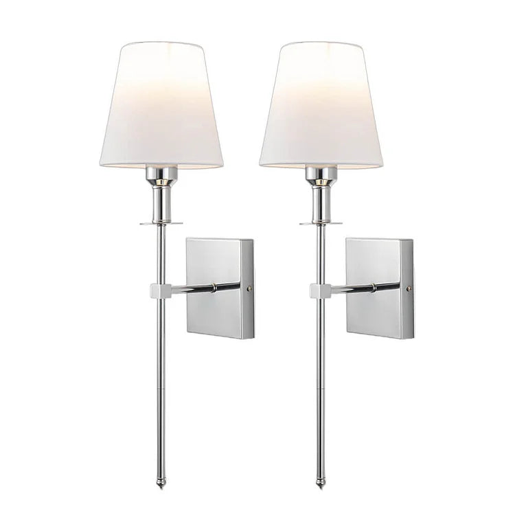 Skorter | Rechargeable Wireless Wall Light Set (2 Pack) - Battery-Powered Indoor & Outdoor Lighting for Home, Patio, and Garden