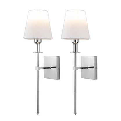 Skorter | Rechargeable Wireless Wall Light Set (2 Pack) - Battery-Powered Indoor & Outdoor Lighting for Home, Patio, and Garden