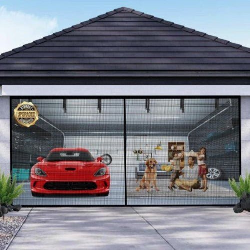 Skorter | AeroShield Bug-Free Garage Screen | Magnetic mesh garage door screen for fresh airflow and insect protection