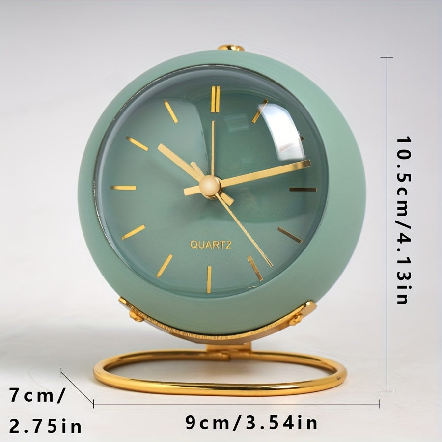 Skorter | EleganceTime - Stylish Quartz Alarm with Metal Frame