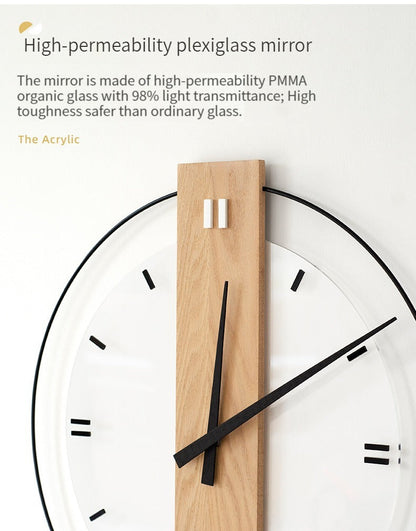 Skorter | Solid Wood Nordic Wall Decoration Clock 40cm