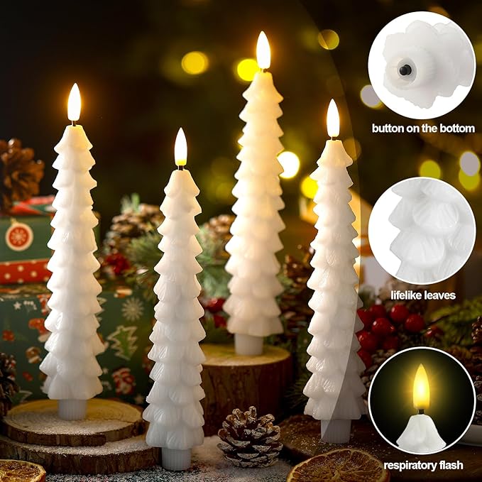Skorter | Flameless LED Candles with Remote Control – Realistic 3D Flickering Model LumaGlow
