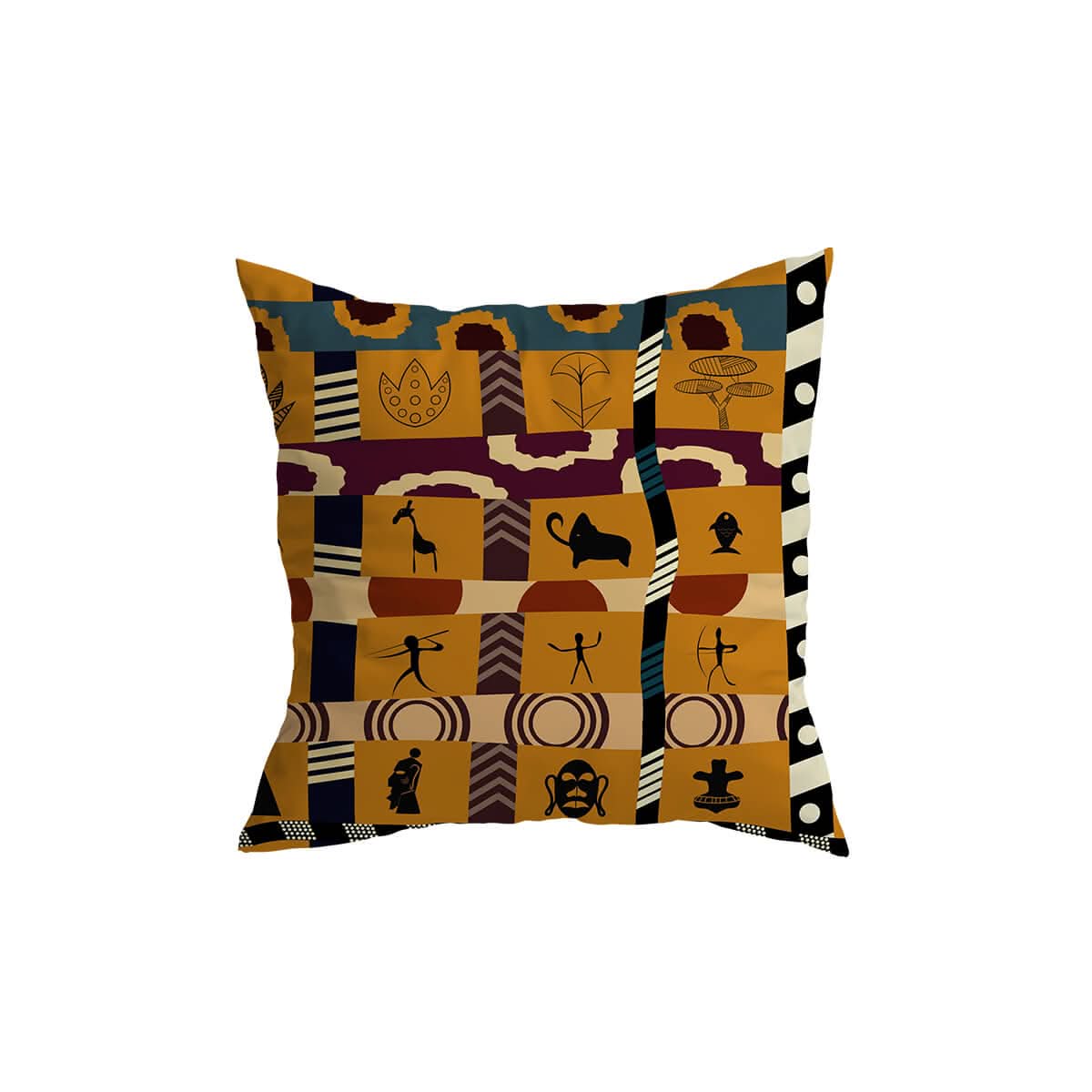 Skorter | African Pattern Throw Pillow Cover for Home Decor