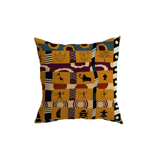 Skorter | African Pattern Throw Pillow Cover for Home Decor