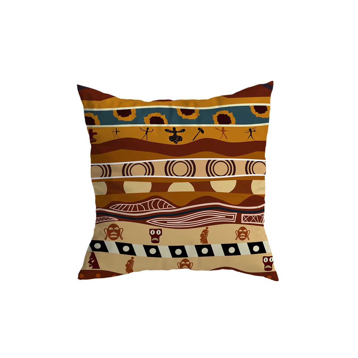 Skorter | African Pattern Throw Pillow Cover for Home Decor