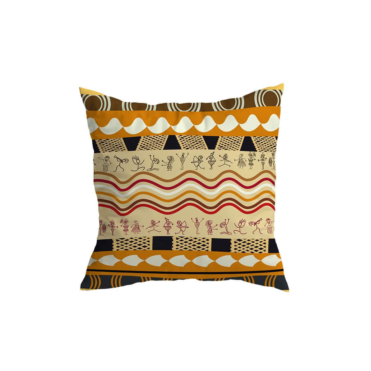 Skorter | African Pattern Throw Pillow Cover for Home Decor