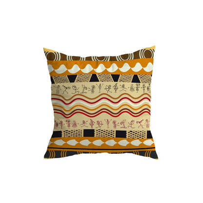Skorter | African Pattern Throw Pillow Cover for Home Decor