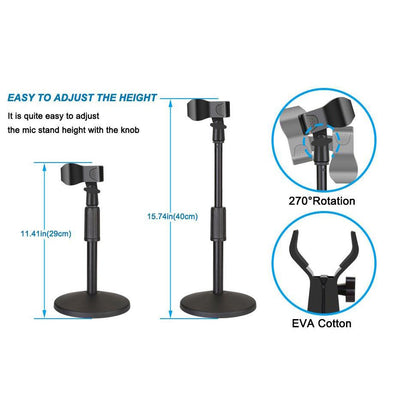 Skorter | AGPtEK Desk Microphone Stand with Microphone