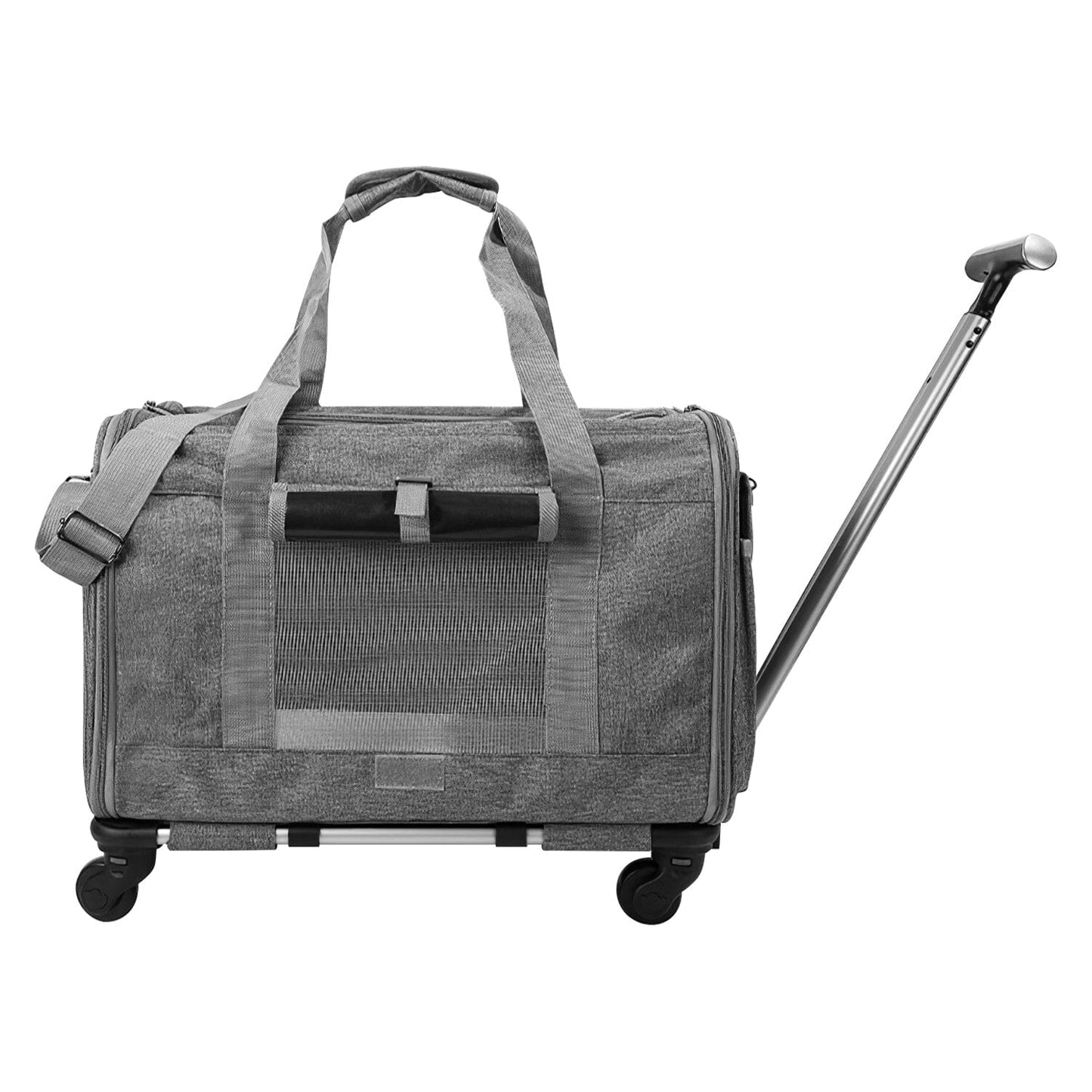 Skorter | Fly approved rolling pet carrier with telescopic handle shoulder strap