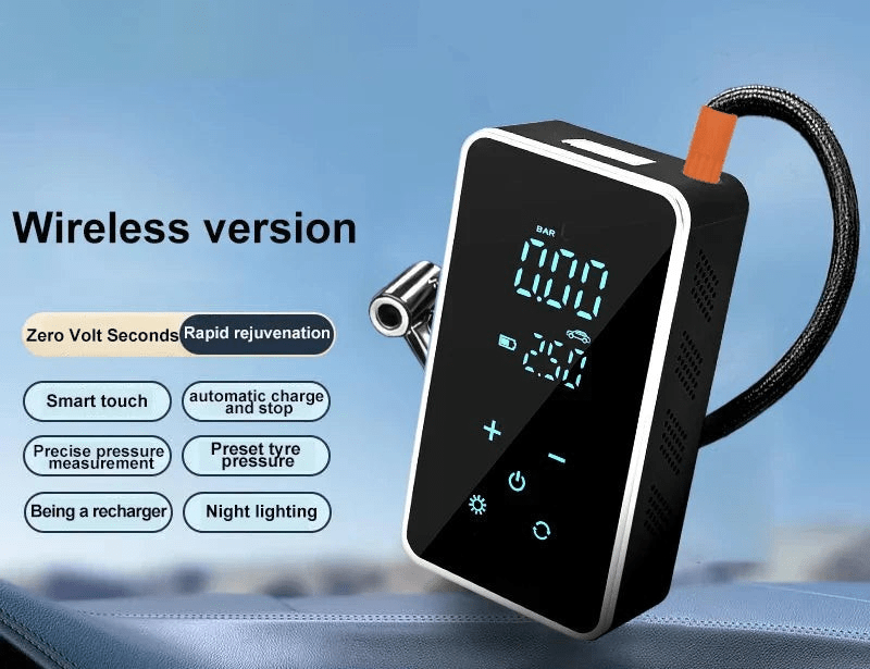 Skorter | AirMax Touch – Portable electric air pump with touchscreen & 150 PSI