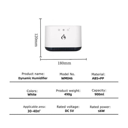 Skorter | Airmist Pro – Ultrasonic Humidifier with LED Light & 6 Nozzles