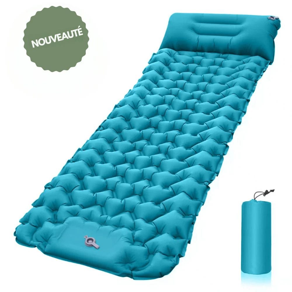 Skorter | AirTrek Mat – Inflatable Camping Mattress with Foot Pump & Built-In Pillow