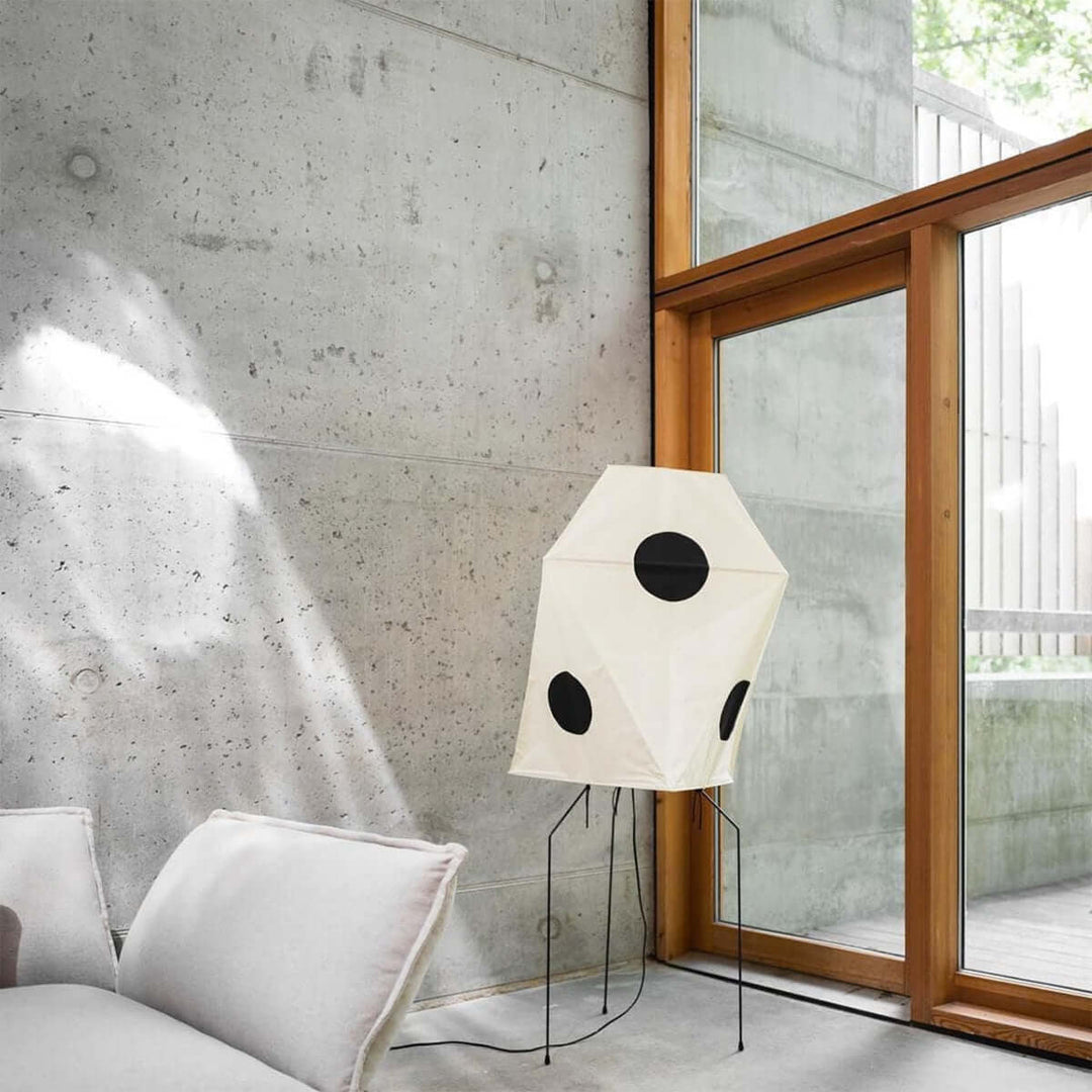 Akari Wabi Paper Lantern with an Abstract Design - SKØRTER