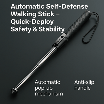 Skorter | AllGuard Stick – Automatic Self-Defense Walking Stick with Stability Support