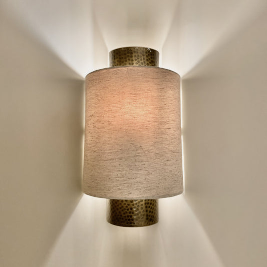Skorter | Amayah Bronze Hammered Effect Wall Lamp
