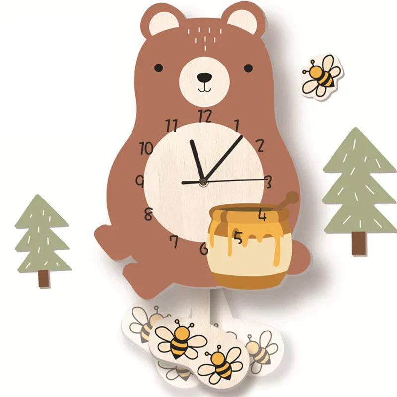 Skorter | Children's Pendant Clock with Animal Patterns