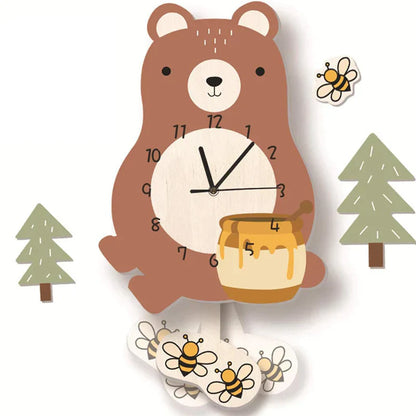 Skorter | Children's Pendant Clock with Animal Patterns