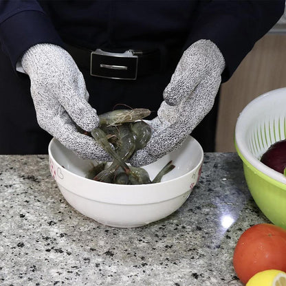 Skorter | Anti-Cut Gloves 5 Degree Safety Cut Resistant Puncture Resistant Stainless Steel