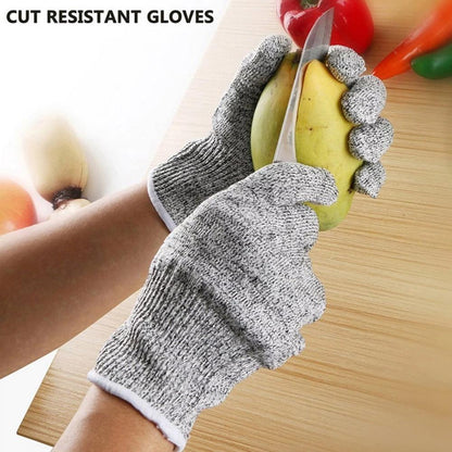 Skorter | Anti-Cut Gloves 5 Degree Safety Cut Resistant Puncture Resistant Stainless Steel