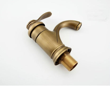 Skorter | Antique Brass Tap Bathroom Fixtures Faucet Sink Mixer Tap