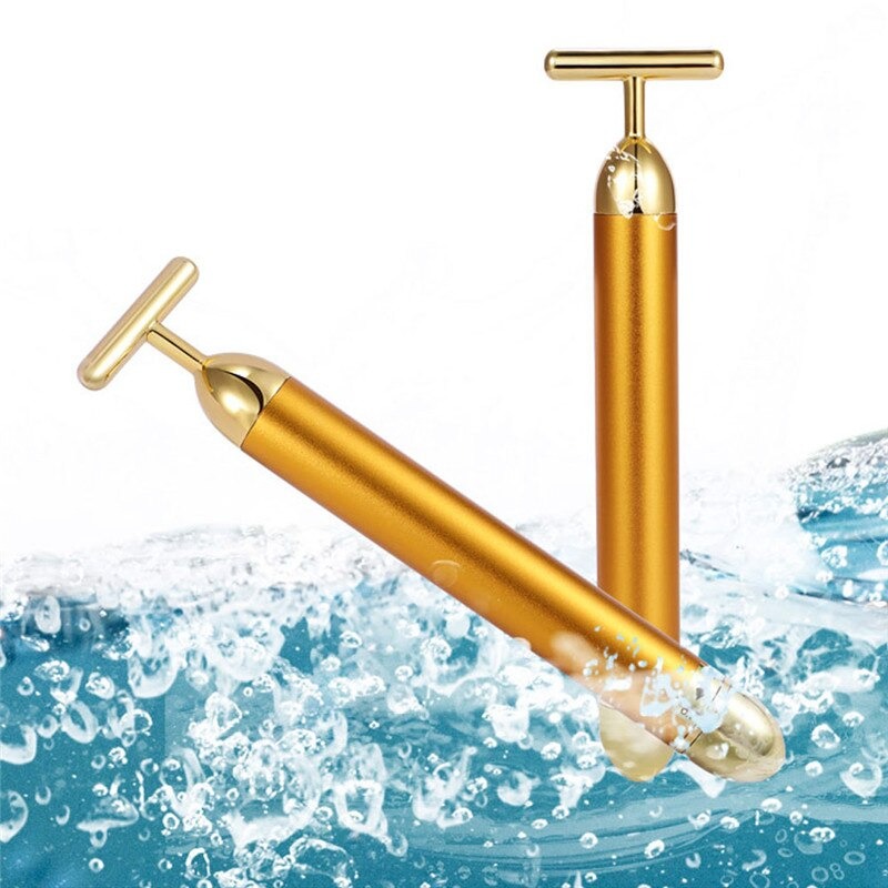 Skorter | Energy 24K Gold T Beauty Bar Facial Roller Massager