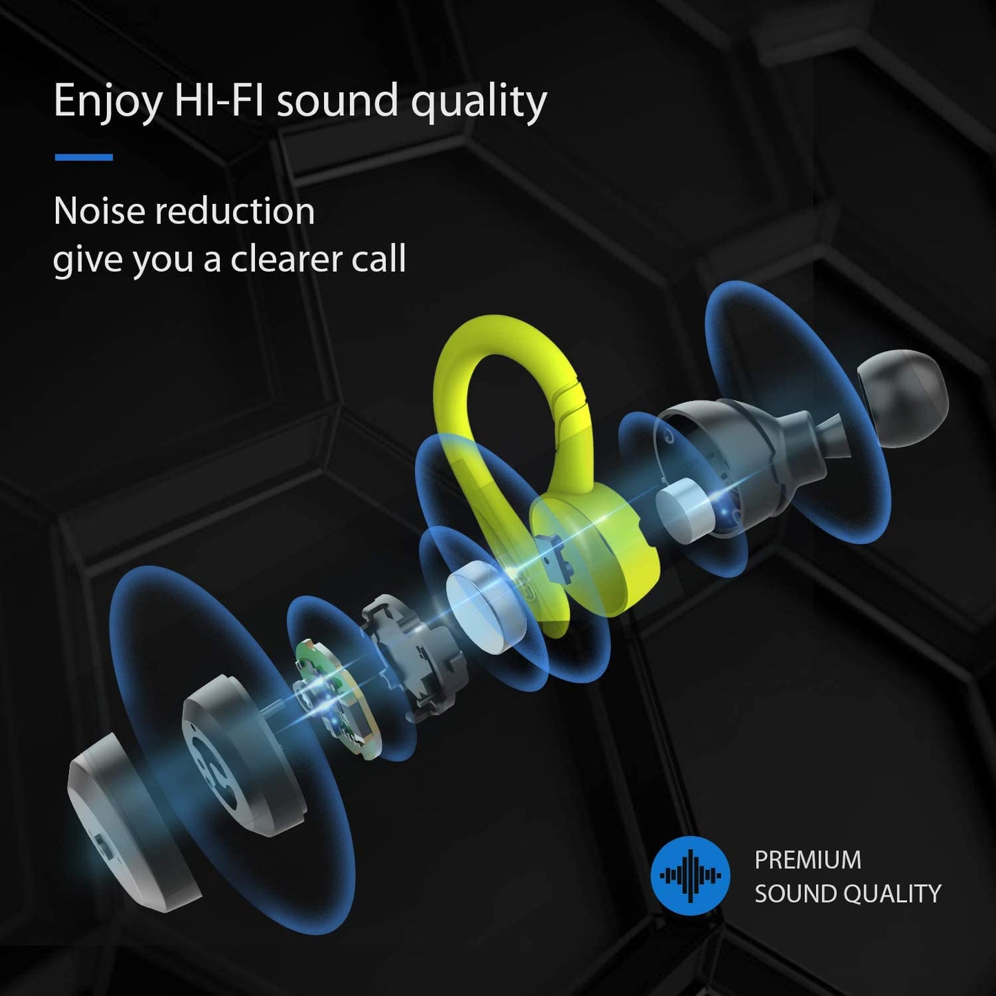 Skorter | APEKX Bluetooth headphones True Wireless earbuds with charging case