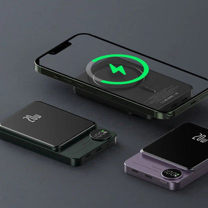 Skorter |  Magnetic Fast Charging Power Bank – Wireless, High-Capacity Backup Battery for All Devices