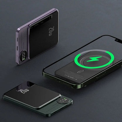 Skorter |  Magnetic Fast Charging Power Bank – Wireless, High-Capacity Backup Battery for All Devices