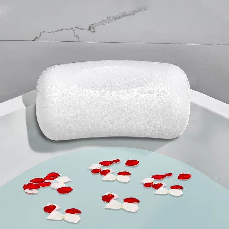 Skorter | AquaCloud Premium Bath Pillow – Ergonomic Neck and Head Support for Spa-Like Relaxation at Home
