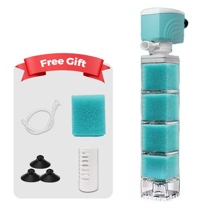 Skorter | AQUAFLOW 5-IN-1 – Crystal-Clear Water & Automatic Cleaning for Aquariums