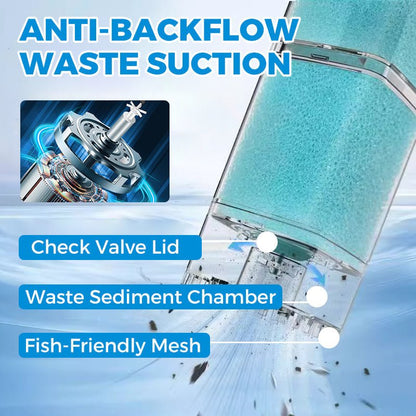 Skorter | AQUAFLOW 5-IN-1 – Crystal-Clear Water & Automatic Cleaning for Aquariums