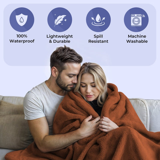 Skorter | AquaShield Blanket – Waterproof Protective Blanket for Bed & Sofa