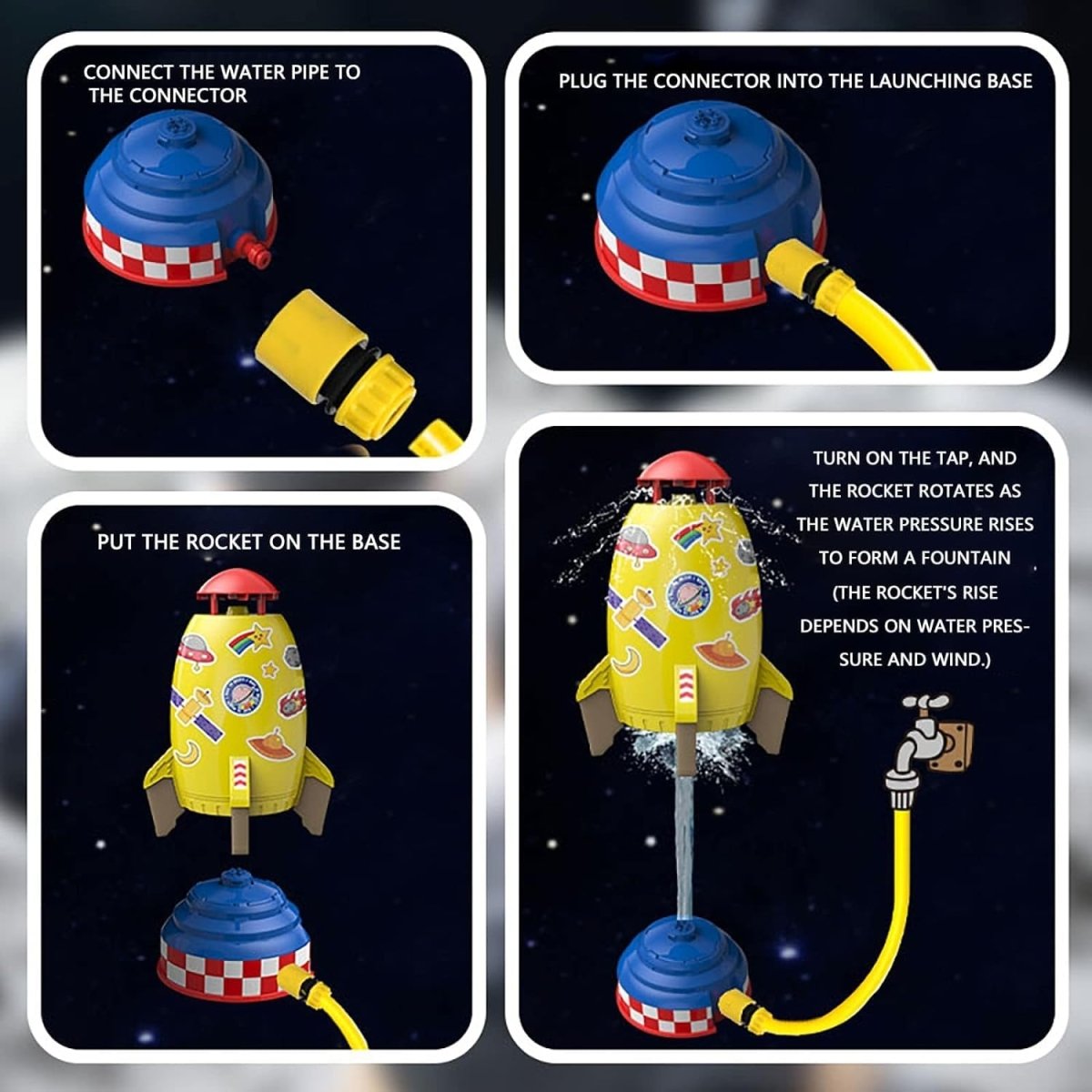 Skorter | AQUASPIN – 360° Rotating Water Sprinkler Toy for Kids