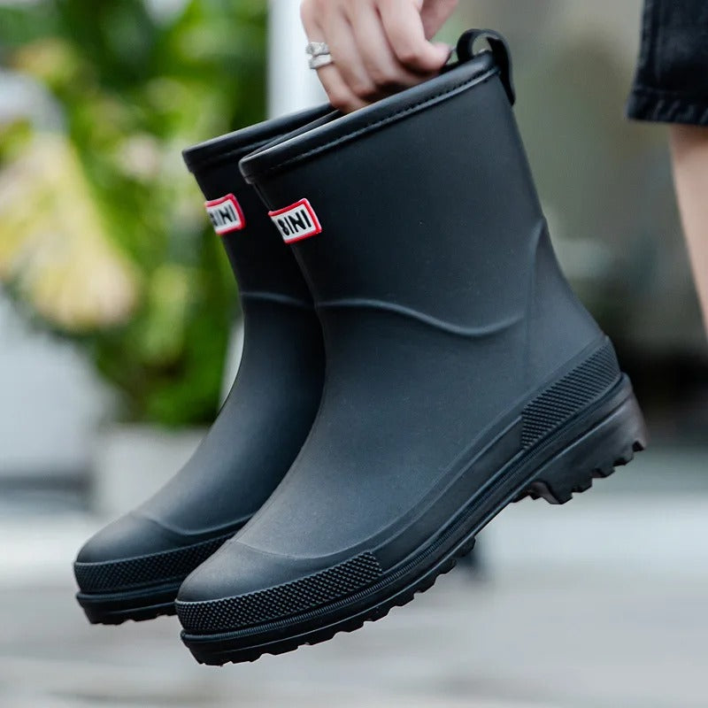 Skorter | AquaStride 2.0 | Stylish Mid-Calf Waterproof Rain Boots for Women