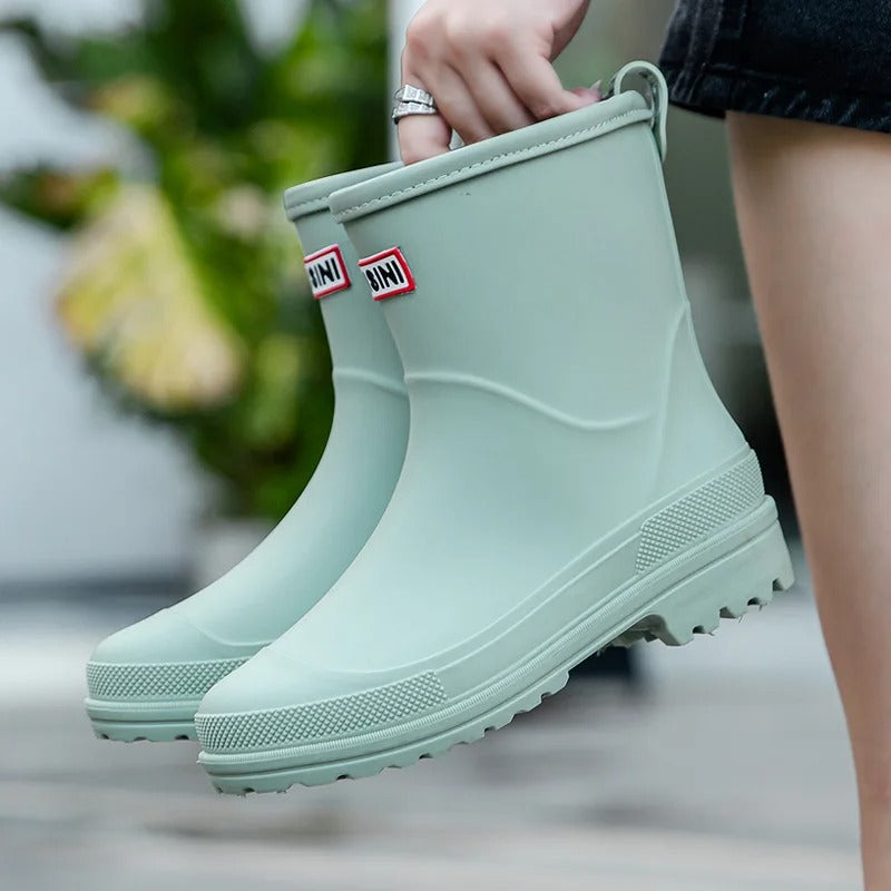 Skorter | AquaStride 2.0 | Stylish Mid-Calf Waterproof Rain Boots for Women