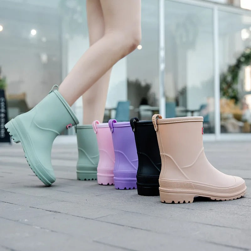 Skorter | AquaStride 2.0 | Stylish Mid-Calf Waterproof Rain Boots for Women