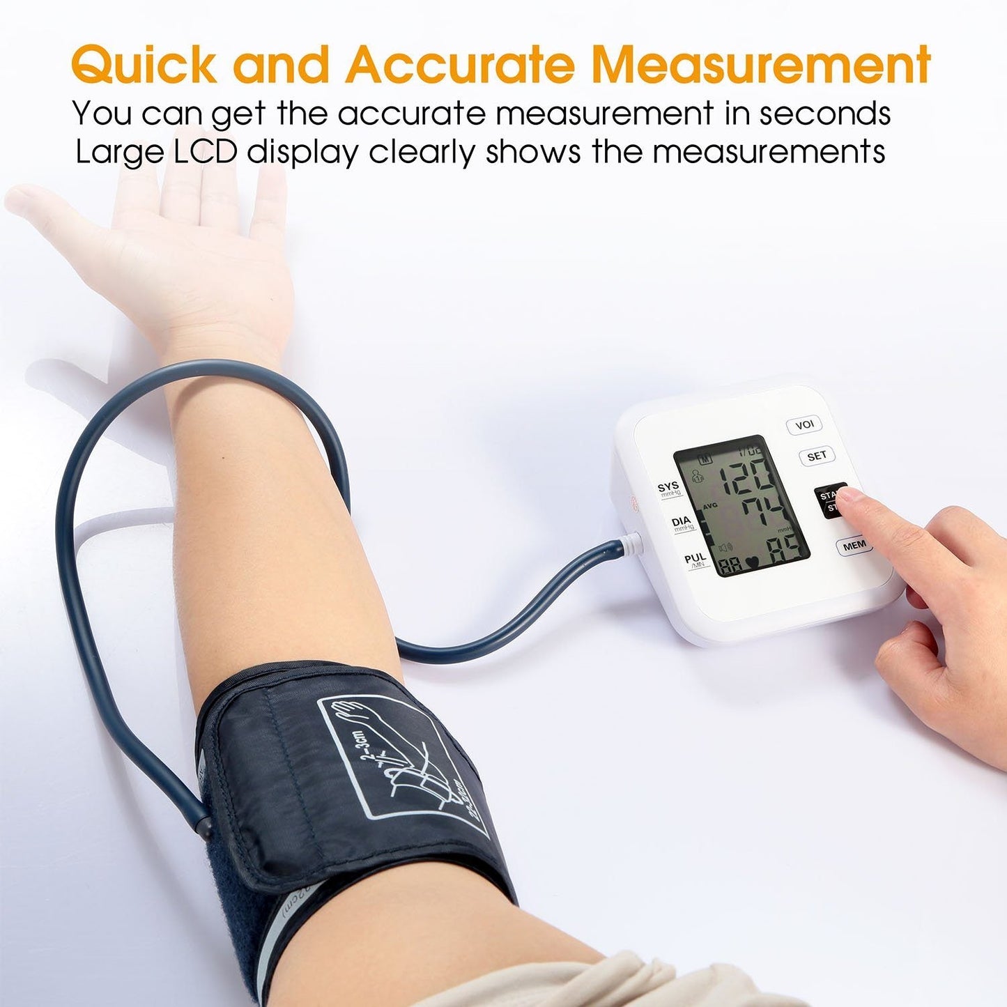 Skorter | Arm Blood Pressure Monitor with Adjustable Cuff