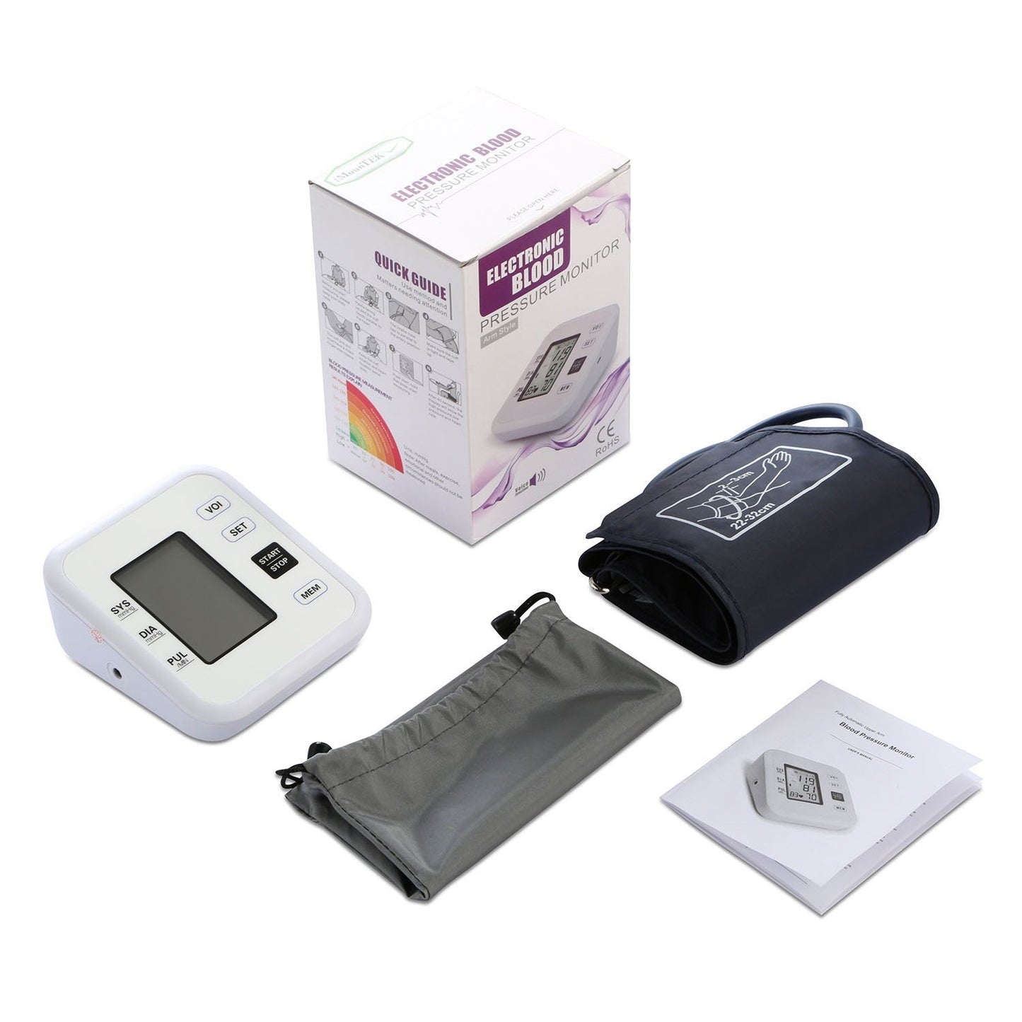 Skorter | Arm Blood Pressure Monitor with Adjustable Cuff
