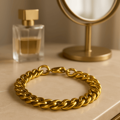 Skorter | Armored CHAIN BRACELET – Adjustable Stainless Steel Punk-Inspired Elegance