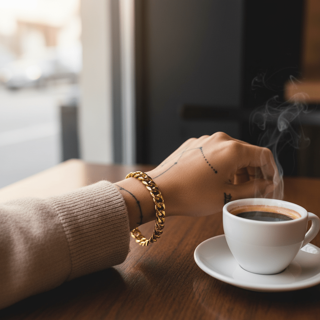 Skorter | Armored CHAIN BRACELET – Adjustable Stainless Steel Punk-Inspired Elegance