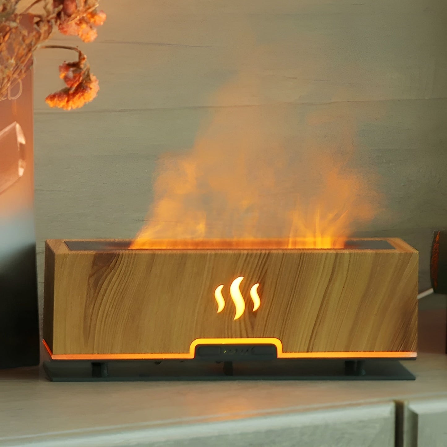 Skorter | AtmosphereMist 3-in-1 Humidifier with Flame Light and Aroma