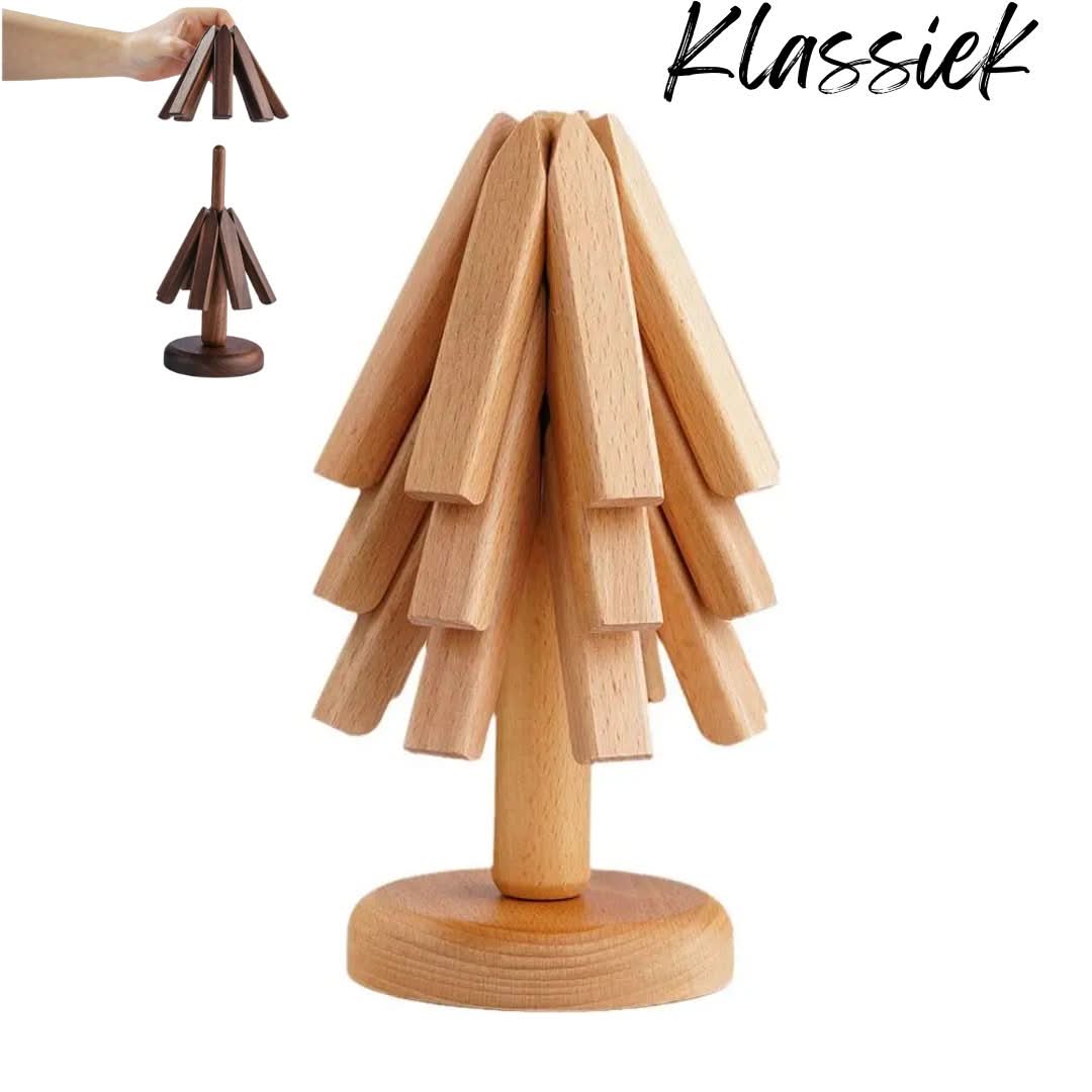 Skorter | Artistic Walnut Wood | Table Mats Set