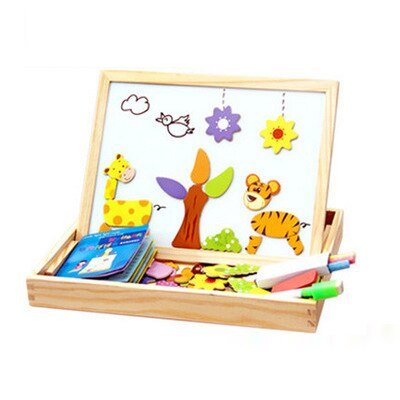 Skorter | ArtMagnet Board – Montessori Wooden Magnetic Drawing Board for Kids – Creativity & Learning