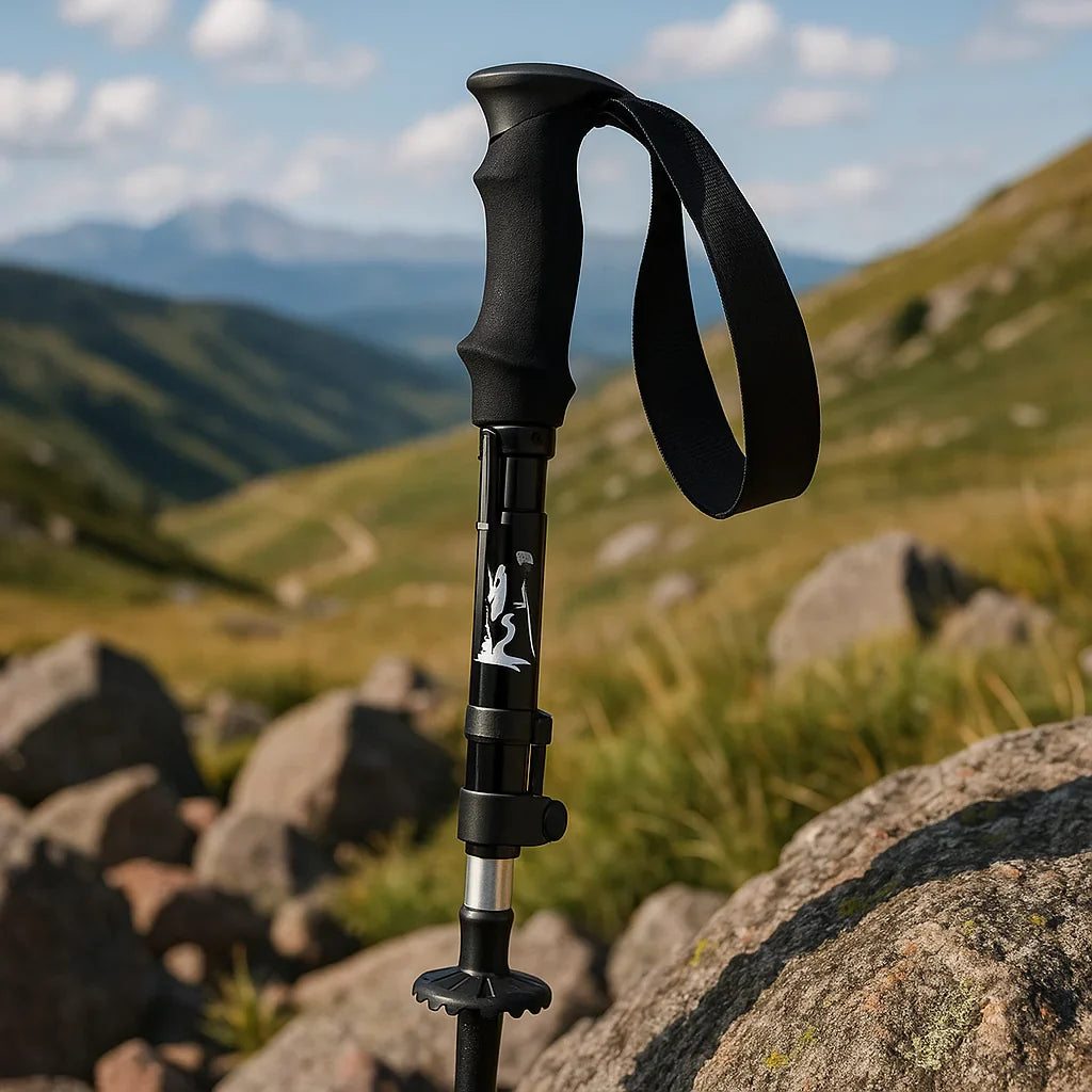Skorter | Adjustable Foldable Trekking Pole for Hiking, Backpacking & Outdoor Adventures - Lightweight Aluminum Design