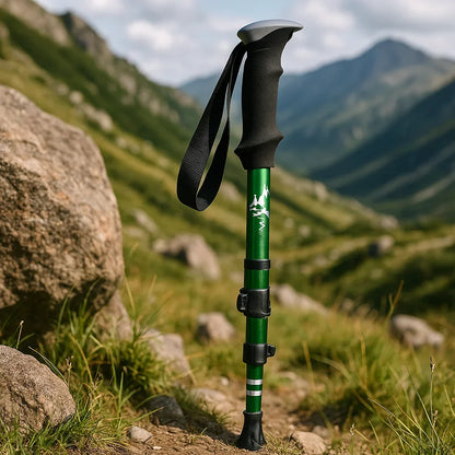 Skorter | Adjustable Foldable Trekking Pole for Hiking, Backpacking & Outdoor Adventures - Lightweight Aluminum Design