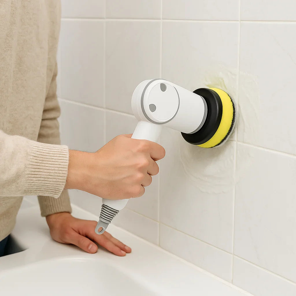 Skorter | Electric Cleaning Brush - Cordless Power Scrubber with Rechargeable Battery for Home, Kitchen, and Bathroom Cleaning