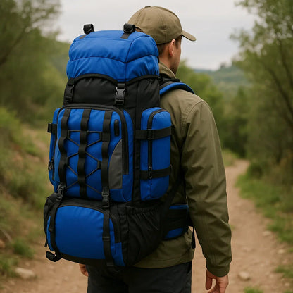Skorter | 90L Waterproof Hiking Backpack - Ultra-Lightweight Travel Pack for Outdoor Adventures & Camping